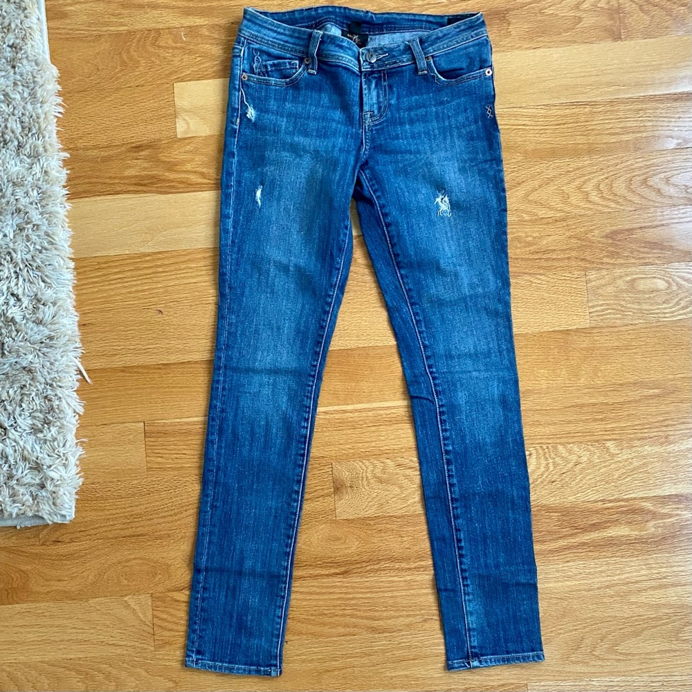 Genetic Denim “The Shane” distressed, stretch skinny jeans | sz 26